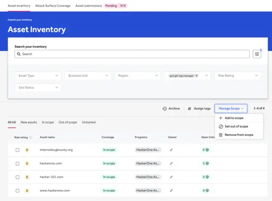 Inventory - Scope Management